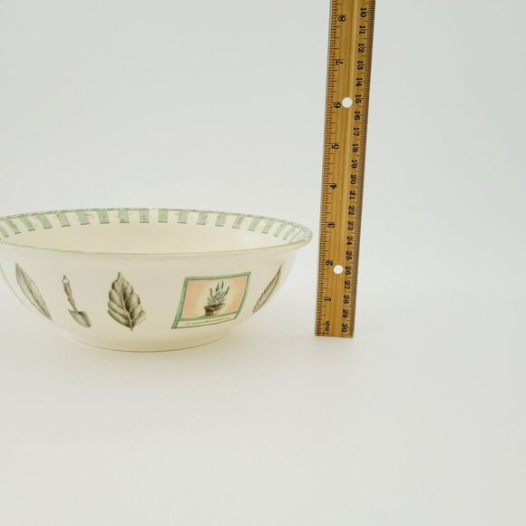 Pfaltzgraff Naturewood 8" Vegetable Bowl, Herb Garden Tools, Gen X Dinnerware - Picture 8 of 10